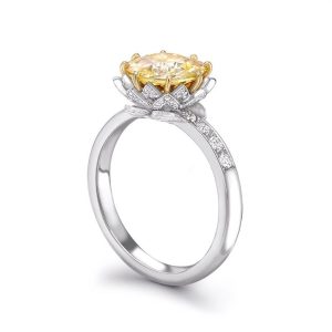 Discover the Golden Elegance of Lily Arkwright Yellow Sapphire Ring Designs
